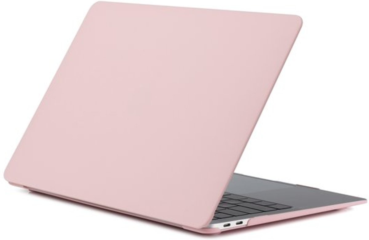 Macbook case van By Qubix - Air 13.3” - 2018, touch id versie - Pastel roze - Alleen geschikt voor de MacBook Air 13 inch (Model nummer: A1932) - Bescherm uw MacBook in stijl!