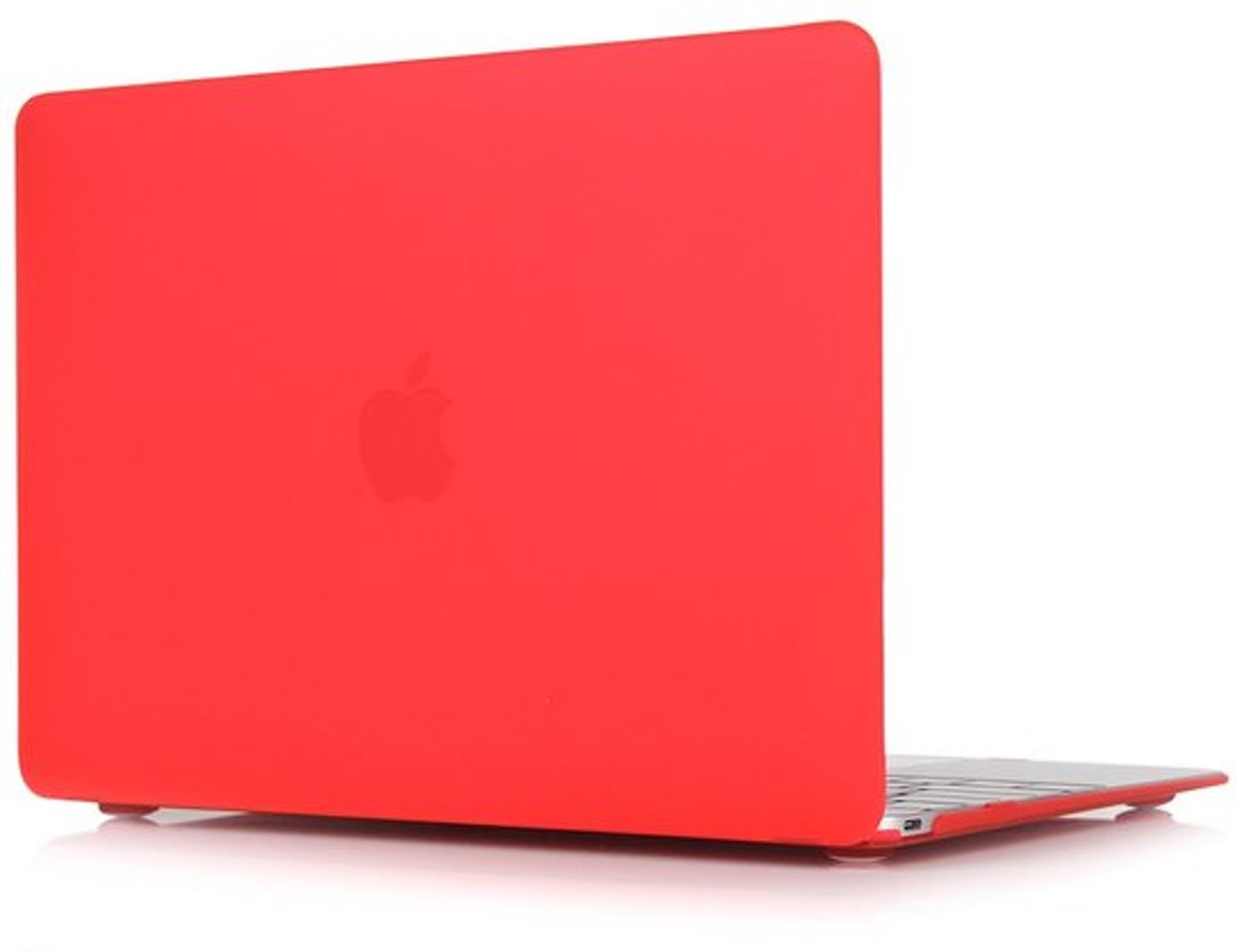 Macbook case van By Qubix - Air 13.3” - 2018, touch id versie - Rood - Alleen geschikt voor de MacBook Air 13 inch (Model nummer: A1932) - Bescherm uw MacBook in stijl!