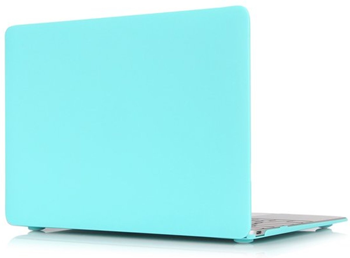 Macbook case van By Qubix - Air 13.3” - 2018, touch id versie - Wit blauw - Alleen geschikt voor de MacBook Air 13 inch (Model nummer: A1932) - Bescherm uw MacBook in stijl!