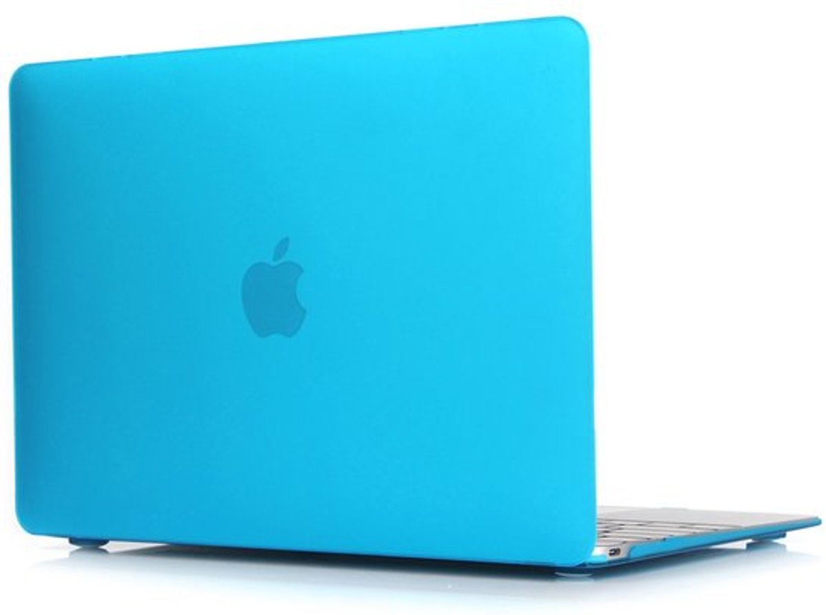 Macbook case van By Qubix - Air 13.3” - 2018, touch id versie - licht blauw - Alleen geschikt voor de MacBook Air 13 inch (Model nummer: A1932) - Bescherm uw MacBook in stijl!