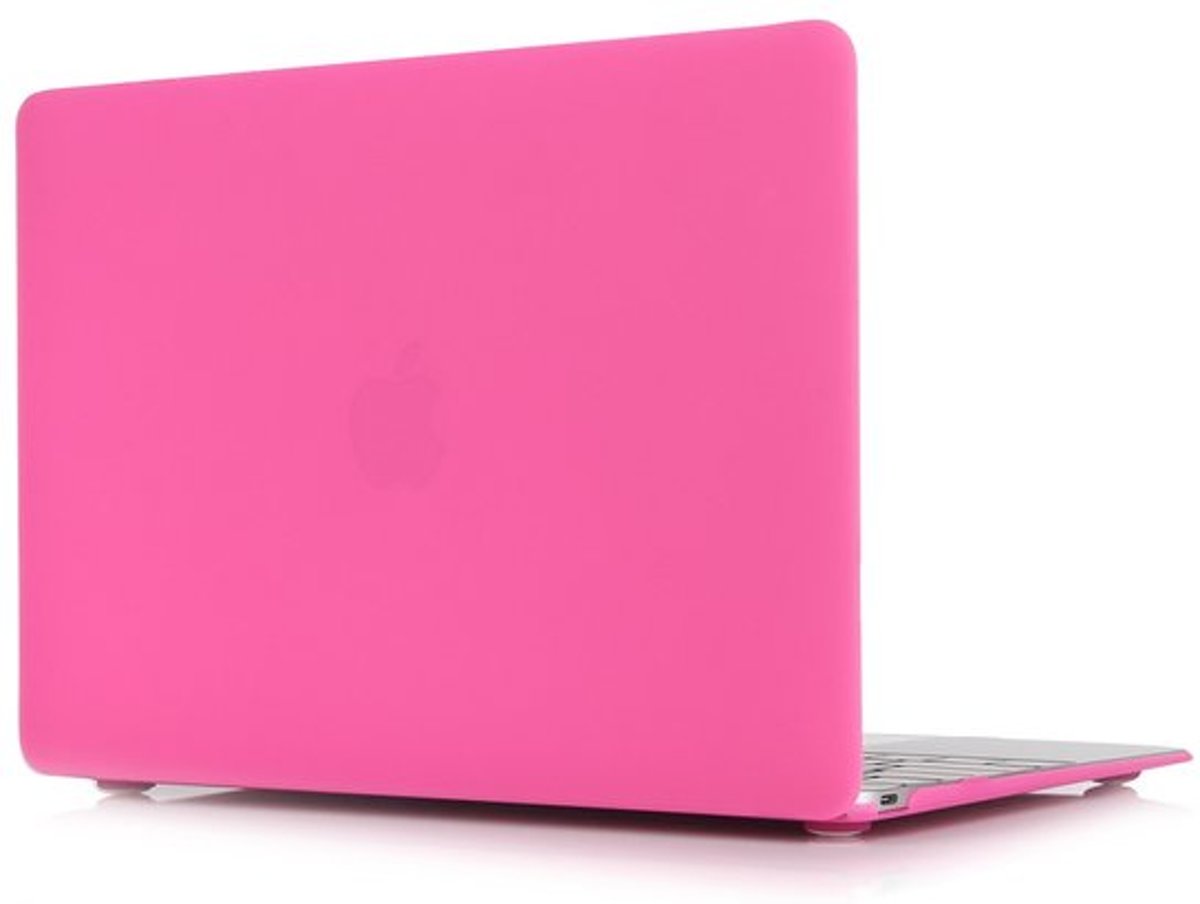 Macbook case van By Qubix - Air 13.3” - 2018, touch id versie -Roos roze - Alleen geschikt voor de MacBook Air 13 inch (Model nummer: A1932) - Bescherm uw MacBook in stijl!