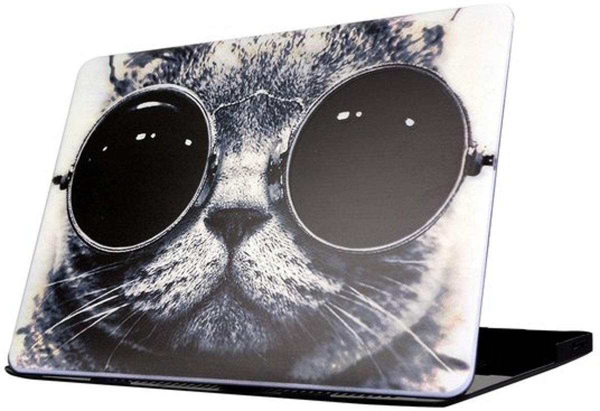 Macbook case van By Qubix - Cool cat - Pro 13 inch RETINA - Alleen geschikt voor de Macbook pro Retina 13 inch (Model nummer: A1425 / A1502) - Hoge kwaliteit macbook cover!