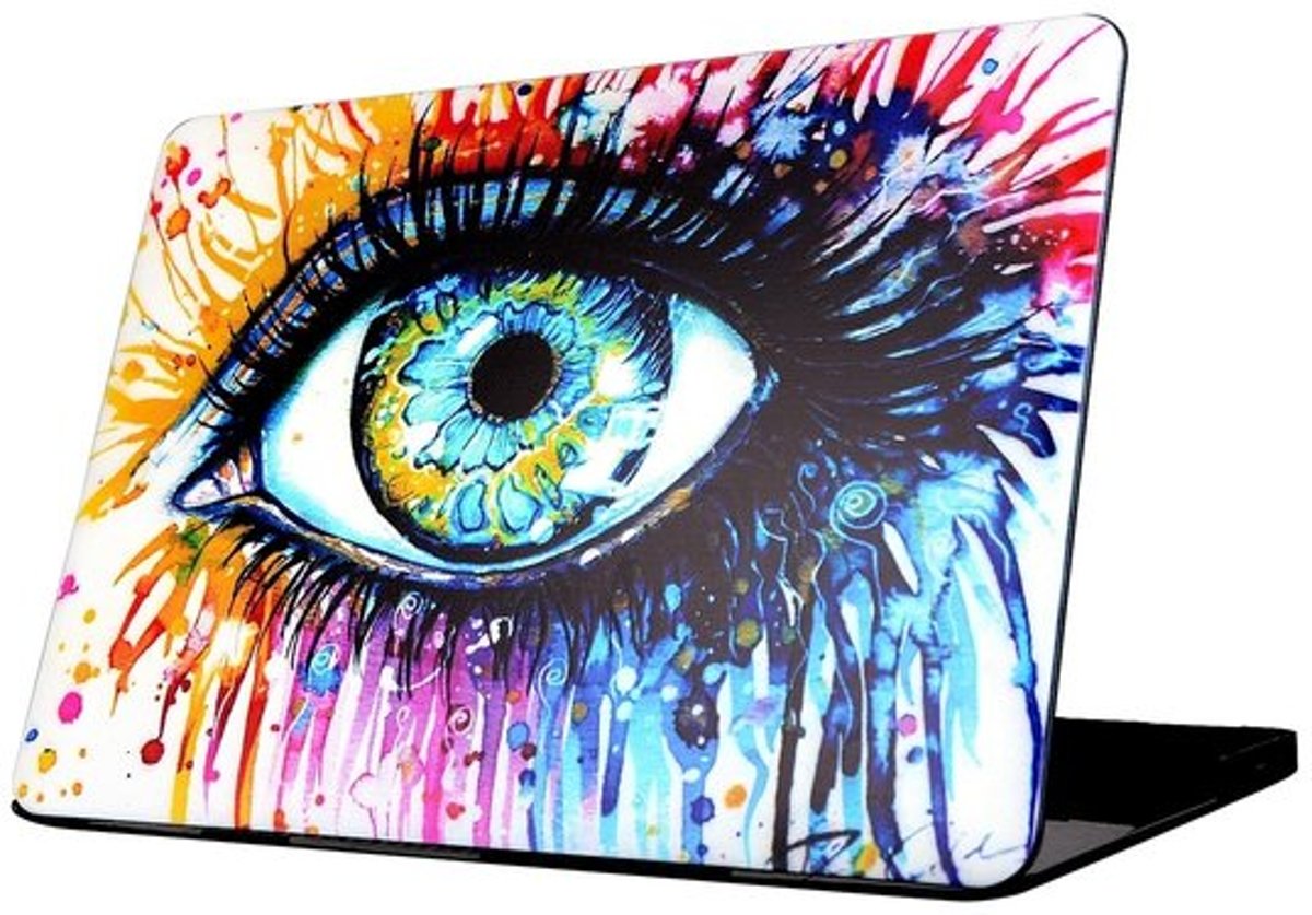 Macbook case van By Qubix - Eye pattern - Pro 13 inch RETINA - Alleen geschikt voor de Macbook pro Retina 13 inch (Model nummer: A1425 / A1502) - Hoge kwaliteit macbook cover!