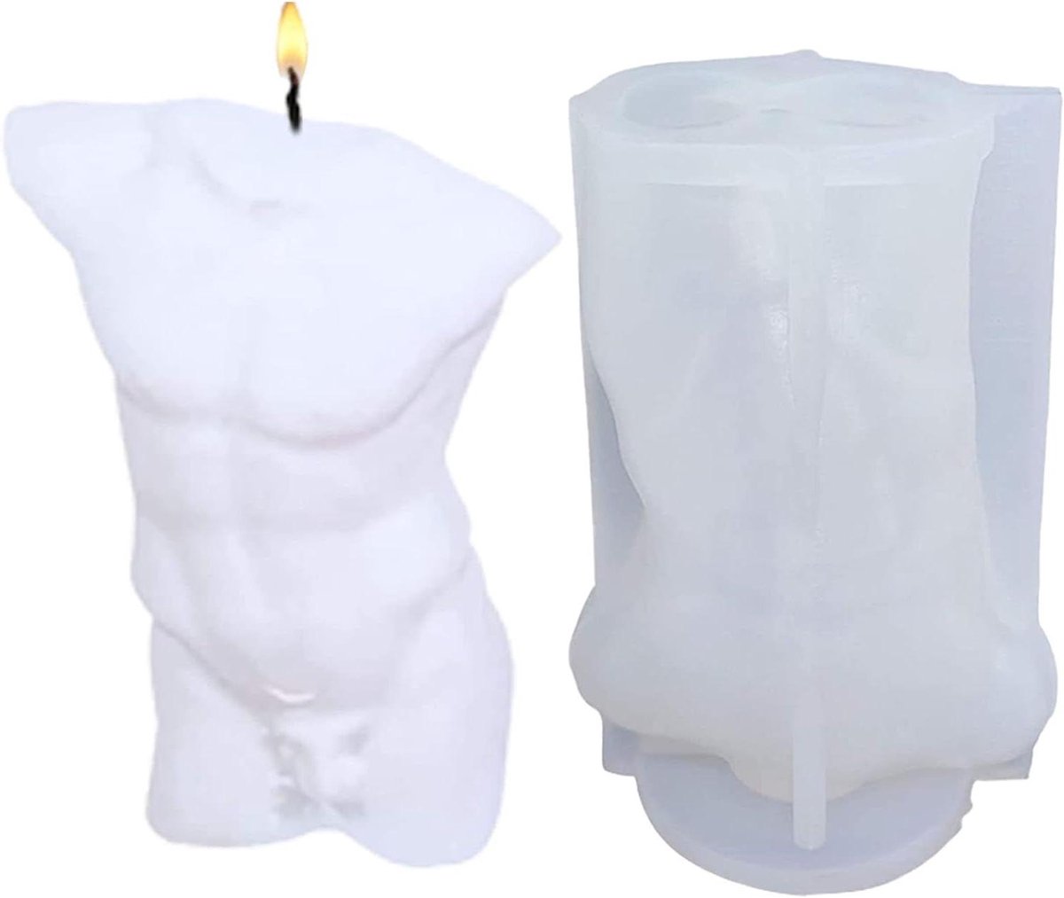 ByShane - Siliconen kaarsenvormen 3D-lichaamsvorm - Voor kaarsen lichaamskaarsen - Handgemaakt - DIY - Decoratie