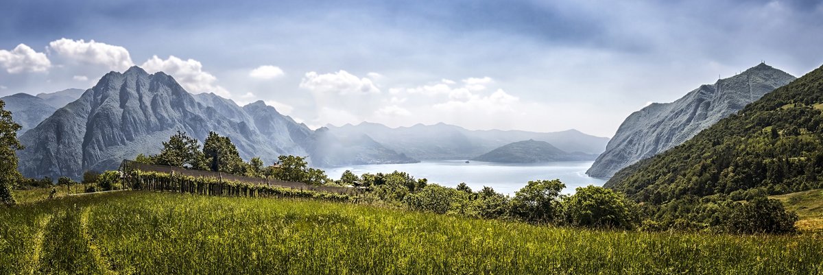 Canvas Iseomeer 50x150cm