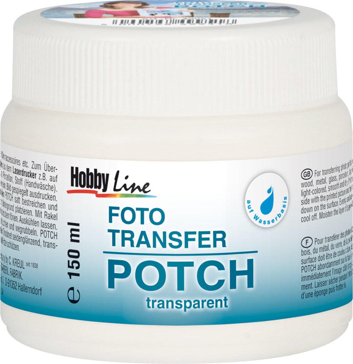 Hobby Line Foto Transfer Potch – 150ml