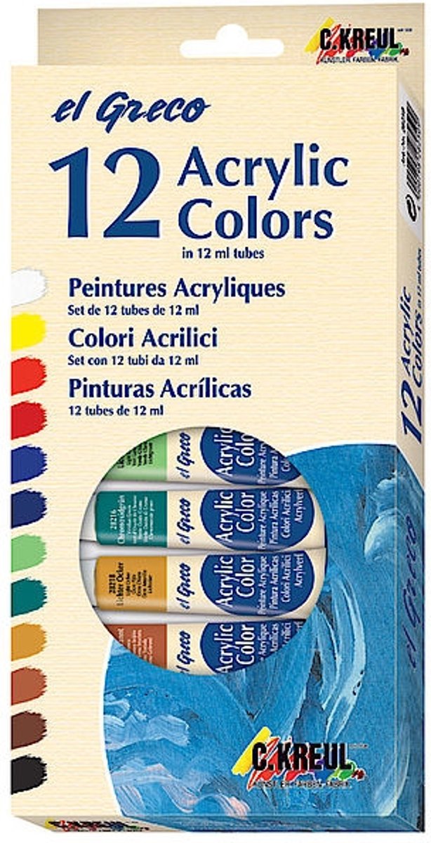 KREUL 28250 hobbyverf Acrylverf 12 ml 12 stuk(s)