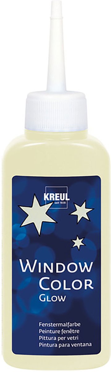 KREUL Glow in the Dark Raamverf - Window Color 80ml Licht in het Donker Raamverf