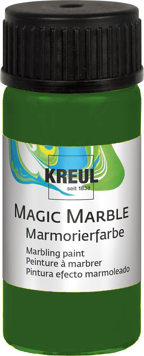 KREUL Groene Magic Marble Marmer effect verf - 20ml marble effect verf voor eindeloze toepassingen zoals toepassingen, van achtergronden van schilderijen tot gitaren