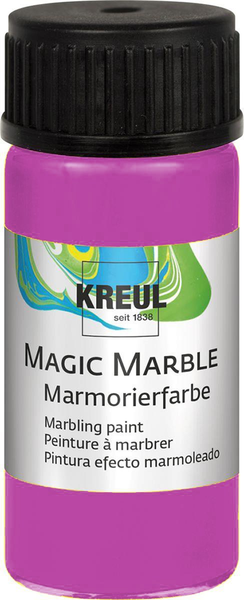 KREUL Magenta Magic Marble Marmer effect verf - 20ml marble effect verf voor eindeloze toepassingen zoals toepassingen, van achtergronden van schilderijen tot gitaren