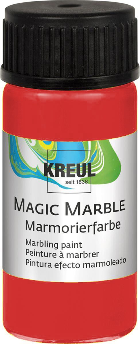 KREUL Rode Magic Marble Marmer effect verf - 20ml marble effect verf voor eindeloze toepassingen zoals toepassingen, van achtergronden van schilderijen tot gitaren