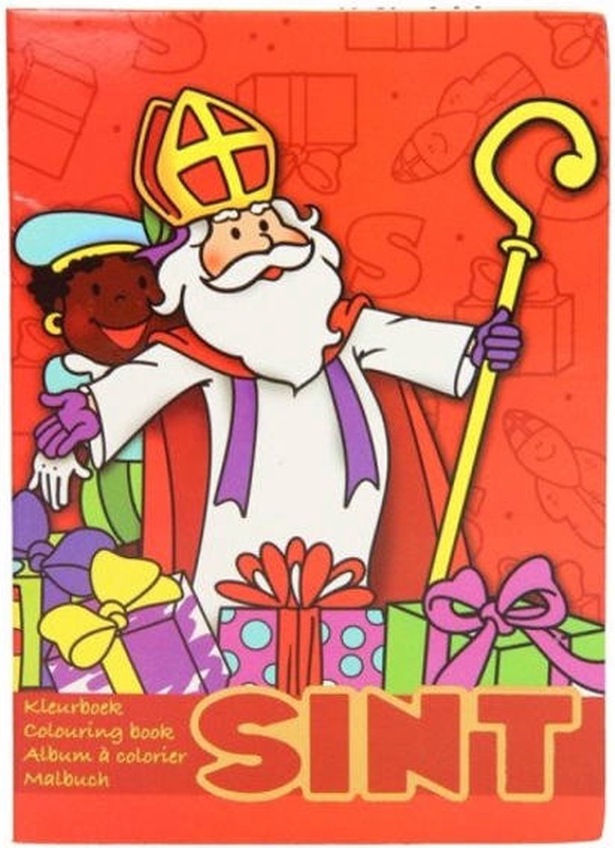 CW-Sinterklaas waterverf kleurblok-Multi Color