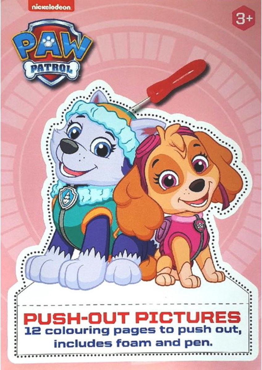 Paw Patrol-C.W.-Nickolodeon-Paw Patrol Prikblok -Muli Color assorti