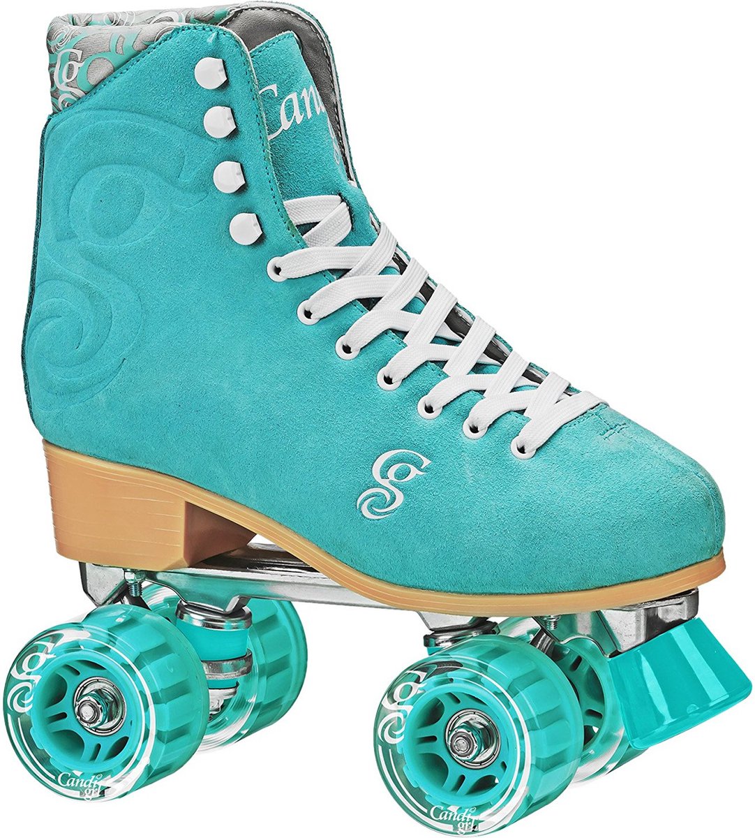 CANDI GIRL Carlin Rolschaatsen / Rollerskates - Aluminium Frame - Alu Trucks - Sea Foam - Dames - Maat 39 (binnenzooltje 24 cm) - Verpakking beschadigd