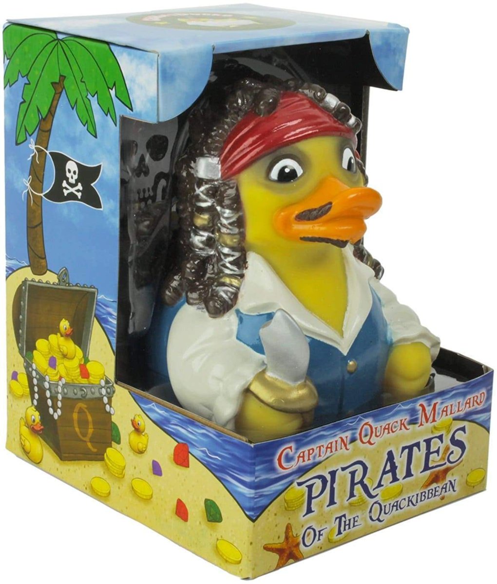 CelebriDucks Captain Quack Mallard, Pirate of the Quackibbean  jack sparrow  11cm  bekendste badeendjes merk uit de USA