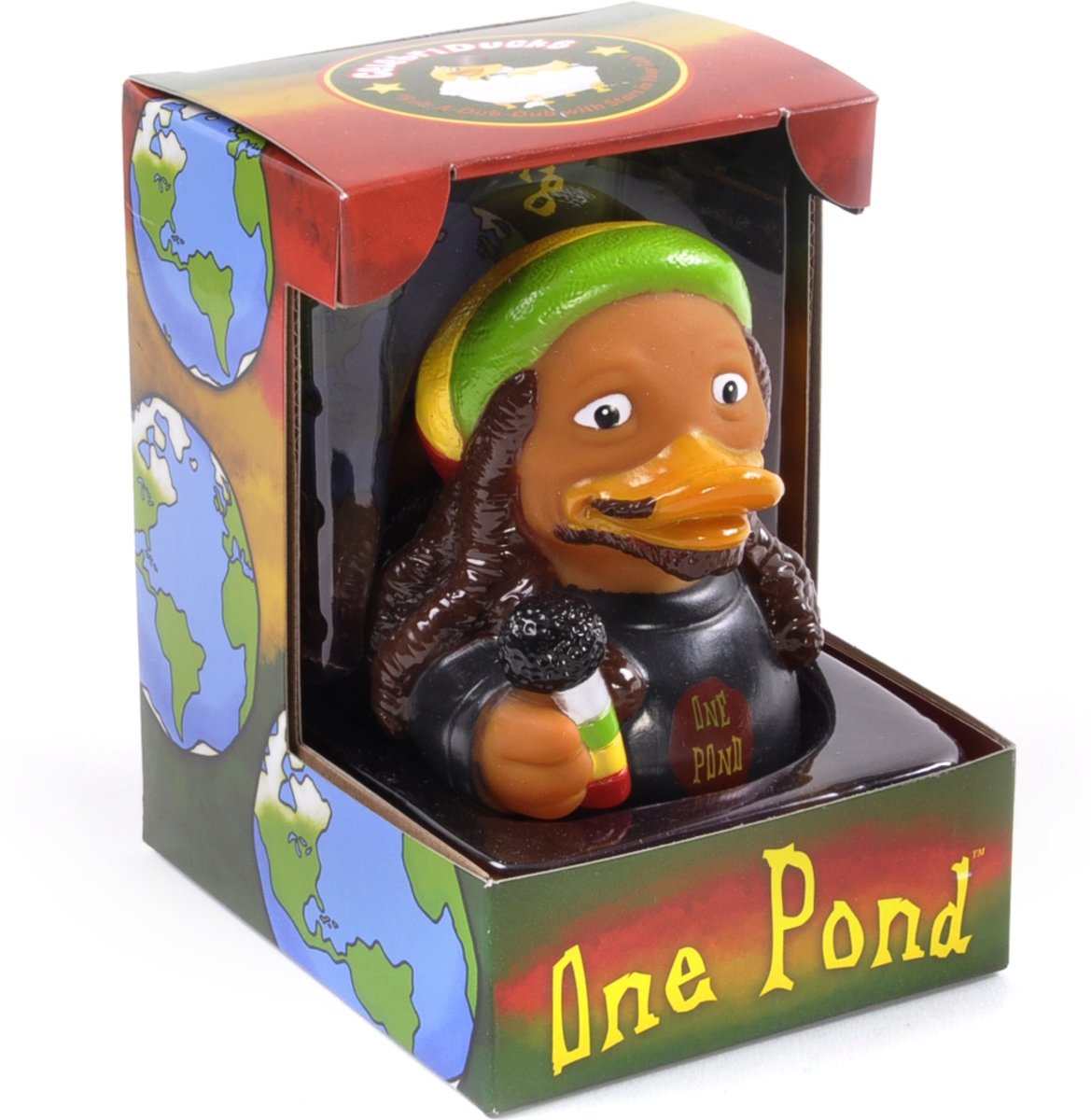 CelebriDucks ONE POND    BOB MARLEY   11cm  bekendste badeendjes merk uit de USA