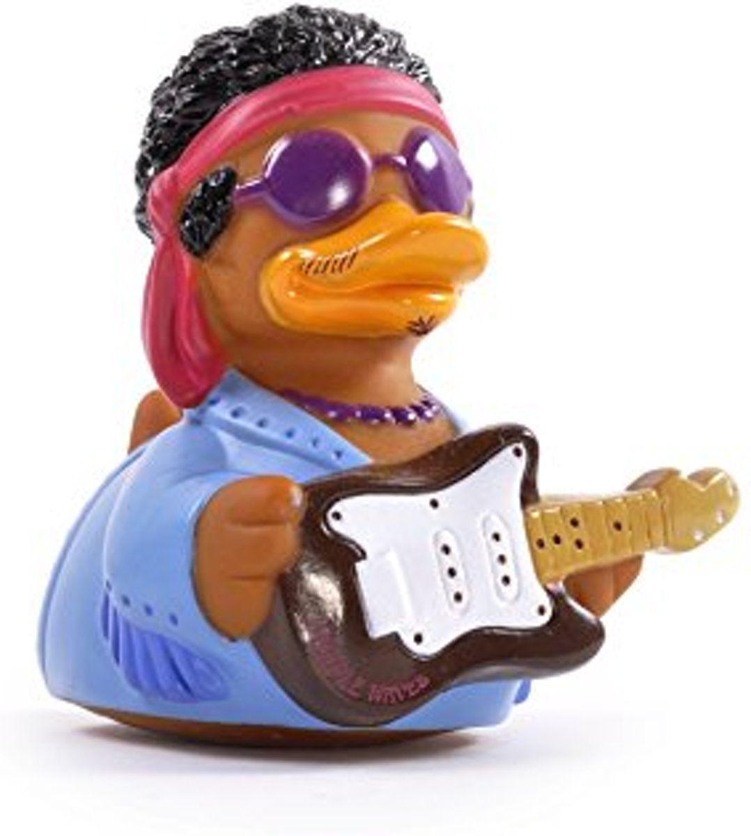 CelebriDucks PURPLE WAVES GUITAR HERO    JIMMY HENDRIX   11cm  bekendste badeendjes merk uit de USA