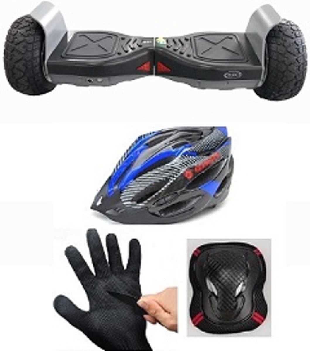 CELECT 8.5 inch ruggedised Outdoor hoverboard zwart/grijs + Celect protection set