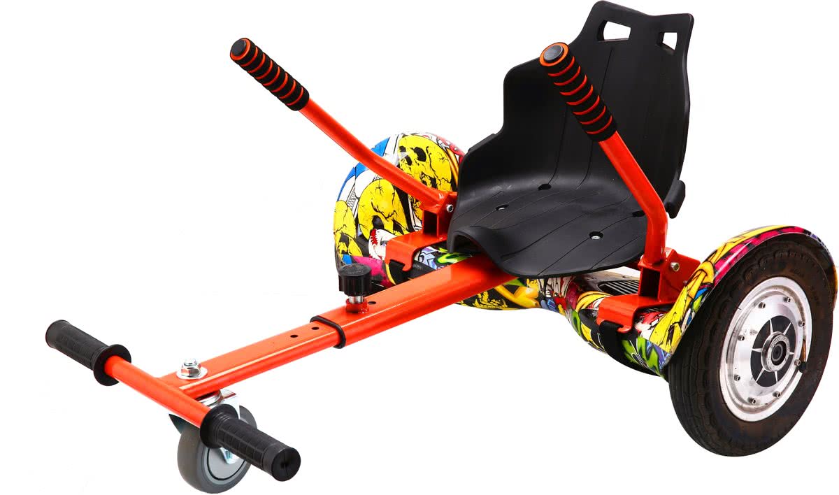 CELECT HOVERKART  RED with PVC seating black single ROD