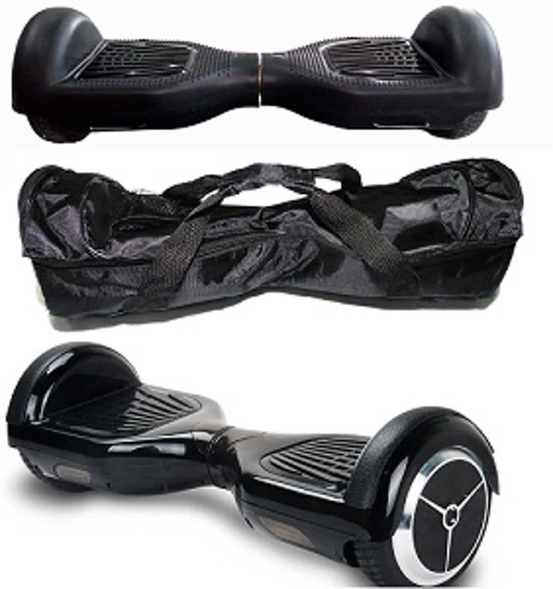 celect 6.5inch Hoverboard zwart scooter  + cover zwart + hoes 6.5 zwart