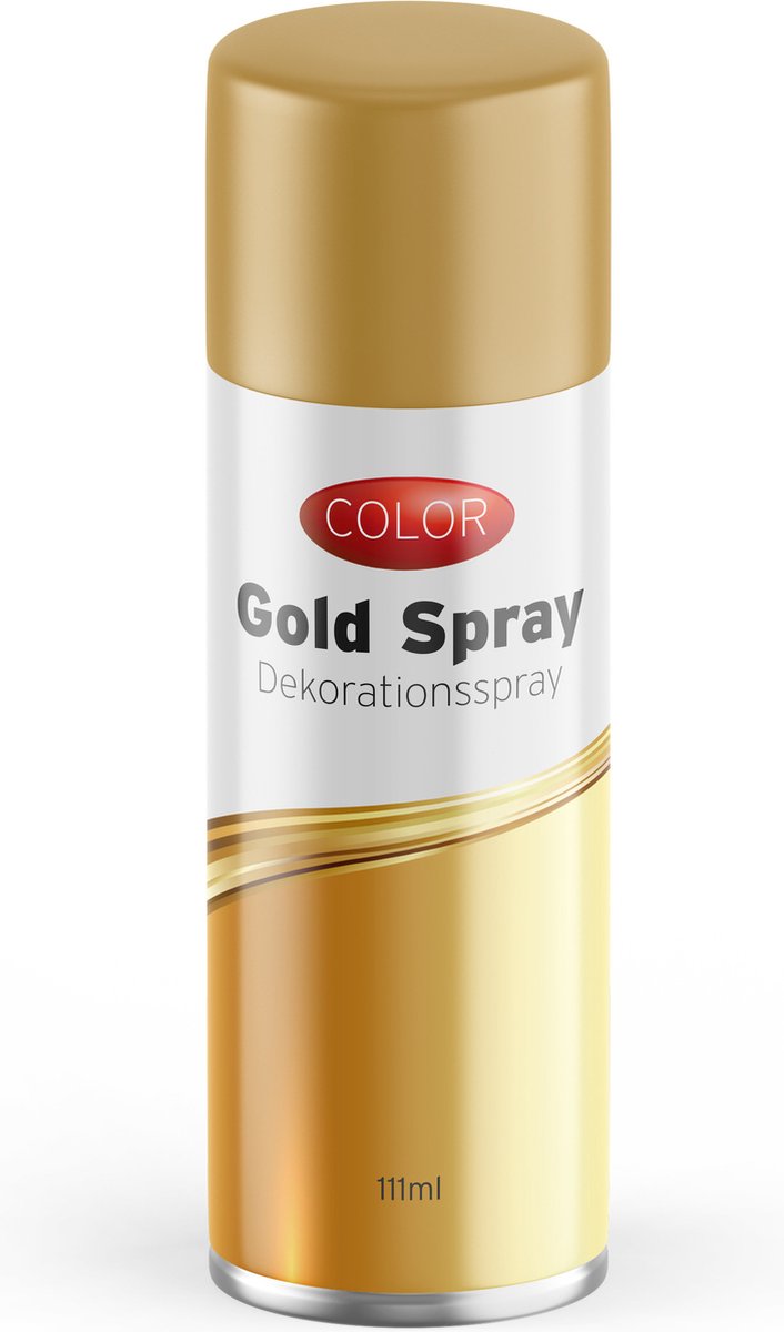 Decoratie spray goud/goudspray 111 ml - spuitbus goud