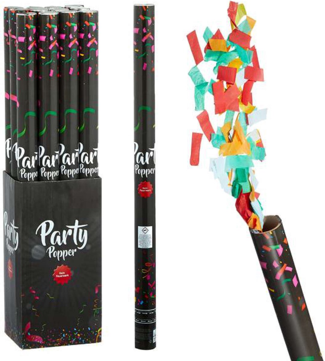 Party Popper - Confetti Kanon Shooter - XL 80 cm - schiet 5 – 8 m hoog – 2 Stuks