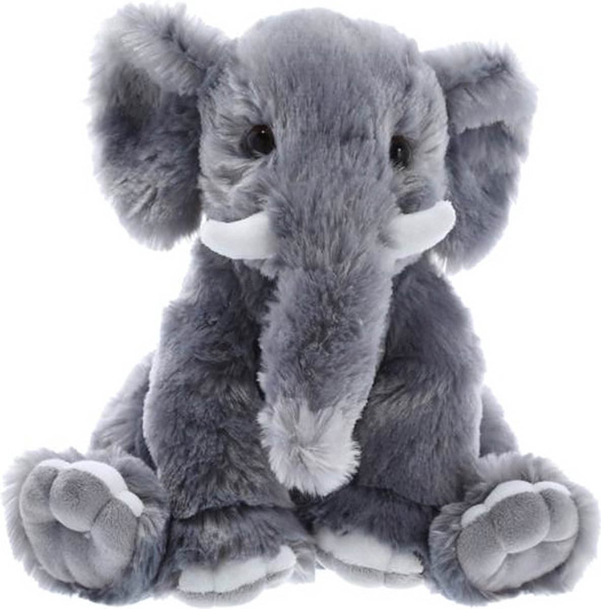 Pluche olifant dierenknuffel grijs 25 cm