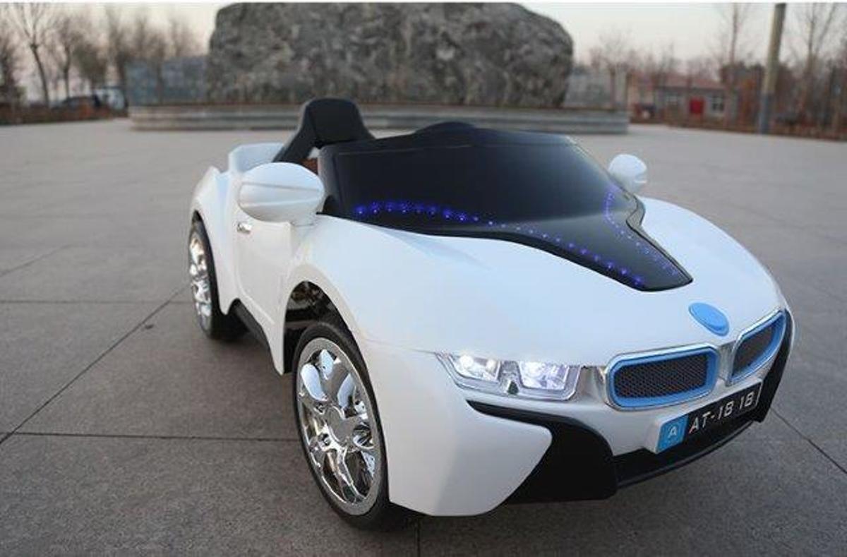 electrische kinderauto bmw i8 wit