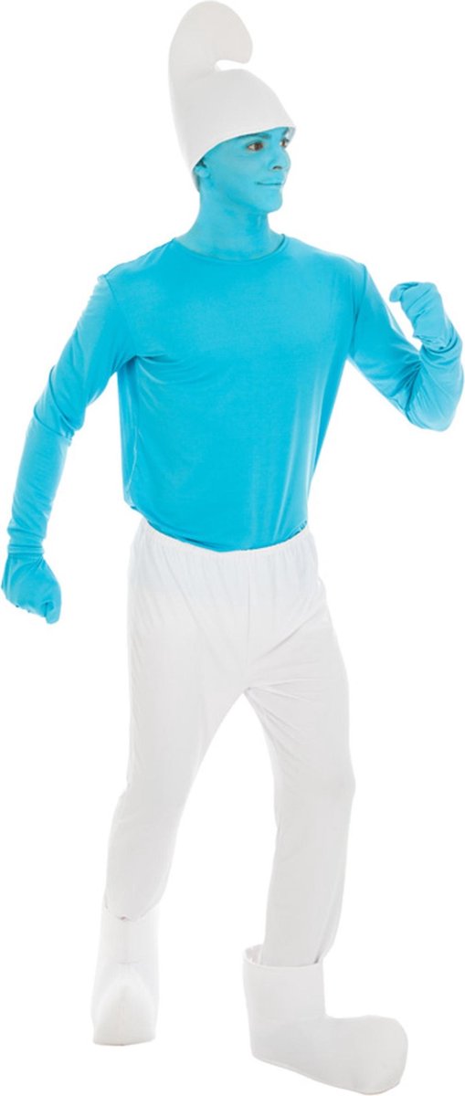 CHAKS - Klassieke Smurf outfit voor volwassenen - L