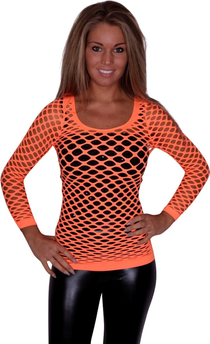 Netshirt, neon oranje