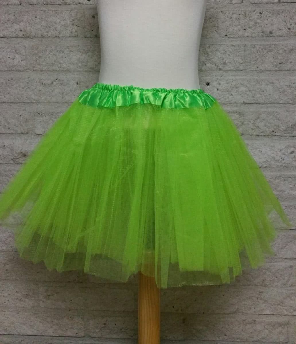 Tule rokje, petticoat kind neon groen