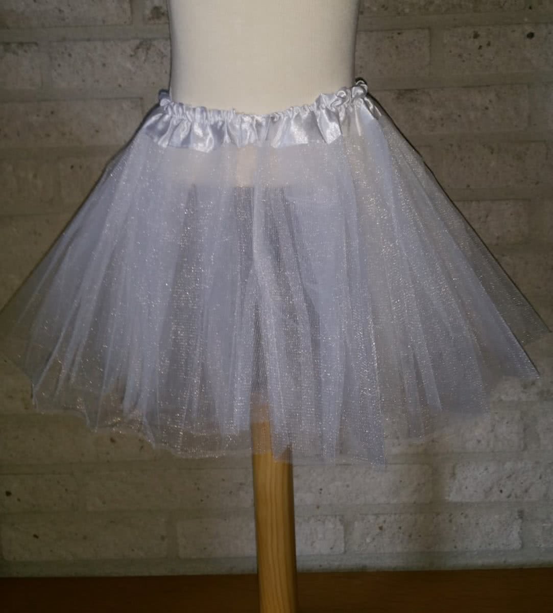 Tule rokje, petticoat kind wit