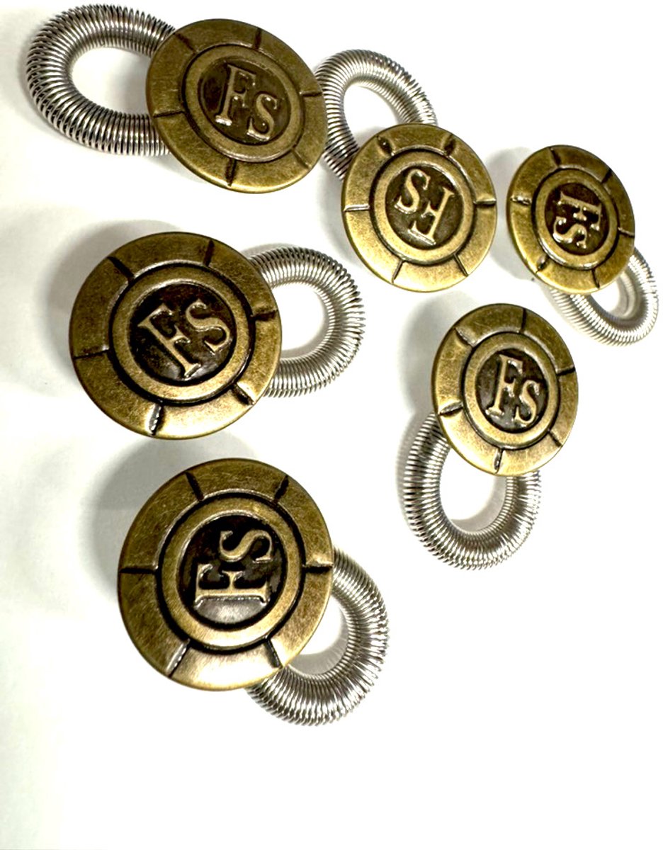  sgat verlenger - Broekknoop verlengen - Zwangerschap - Elastisch - Tijdelijk je broek wijder maken - 6 stuks -  