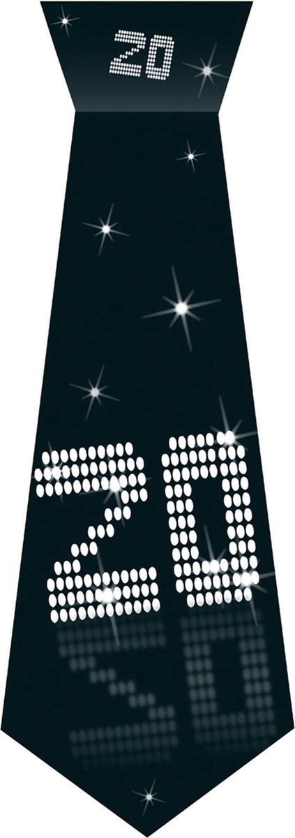 CHRISTIANFABRICATIONS - Kartonnen 20 jaar stropdas met elastiek