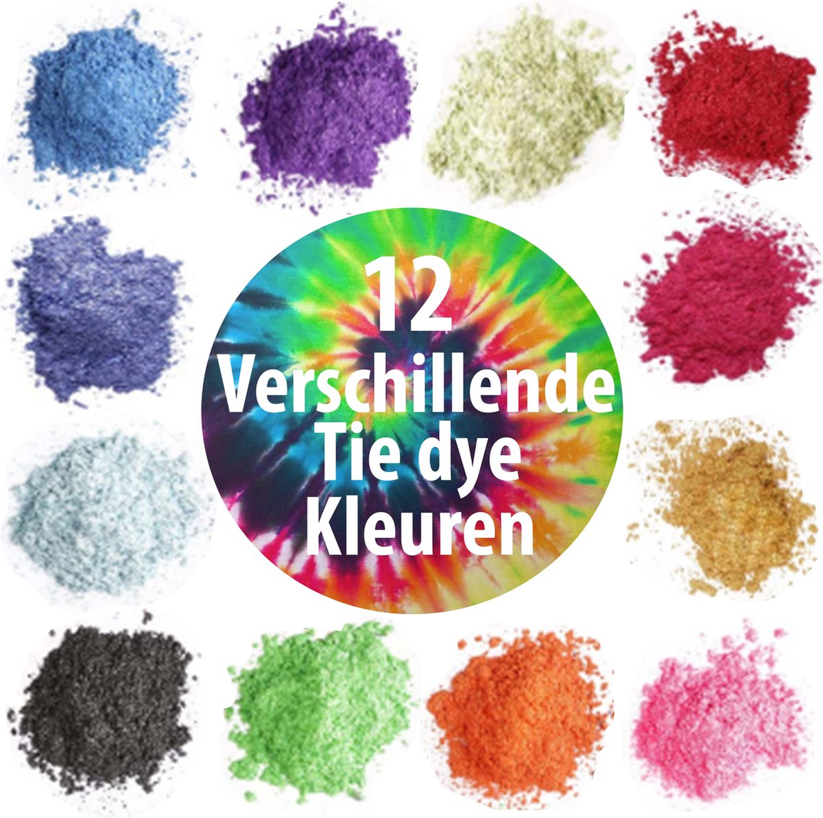 Tie dye kit - Navullingen - 12 kleuren