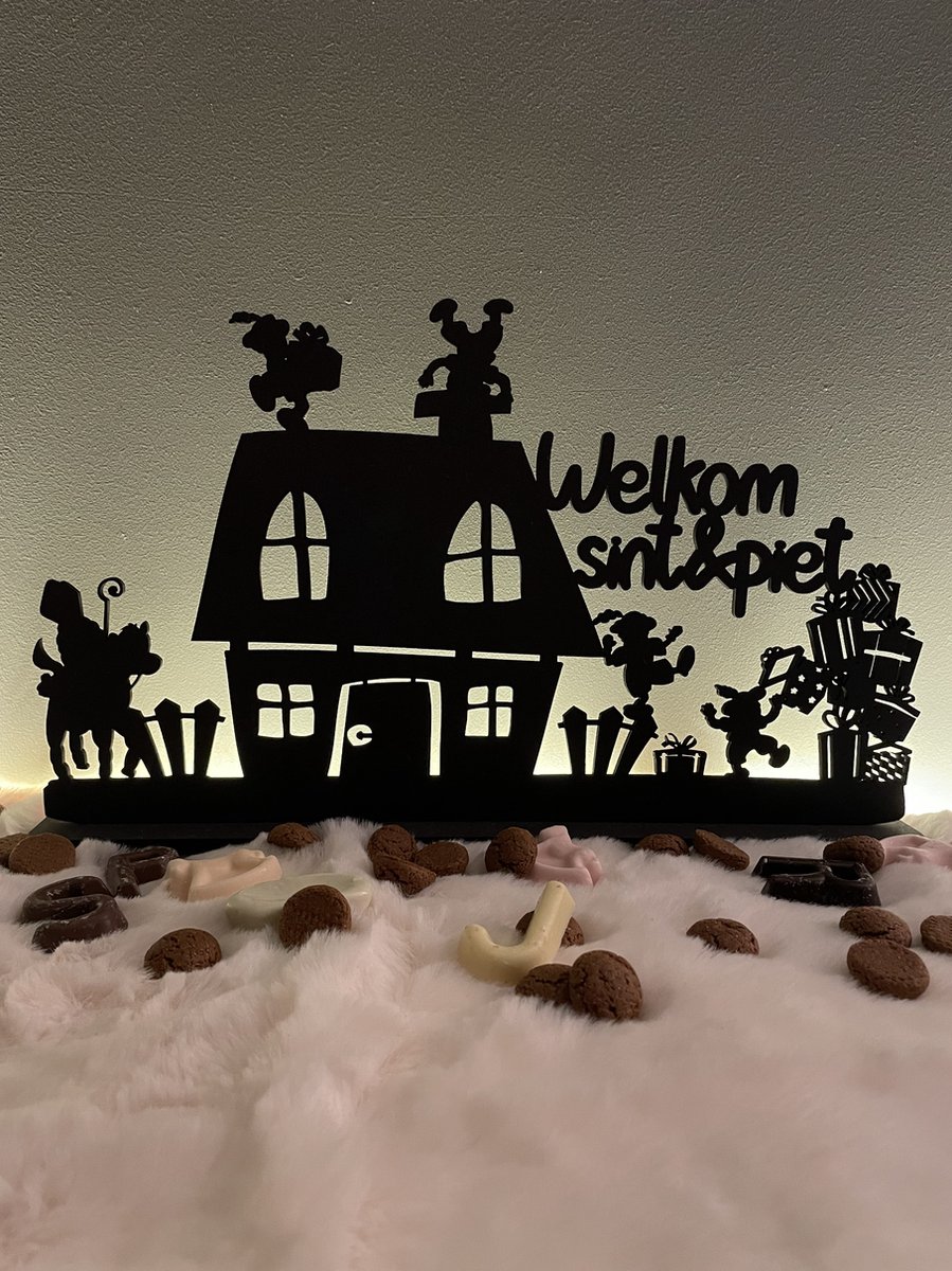 Sinterklaas Decoratie - Welkom Sint en Piet Standaard - Piet Decoratie - Sinterklaas cadeautjes - Sinterklaas Versiering - Sinterklaas - Sint - Sinterklaas decoratie beeld - Sint en piet decoratie - Sint en piet - Sinterklaas beeld