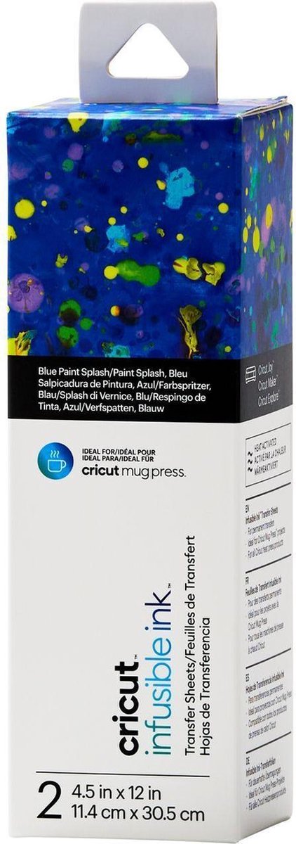 Cricut - Infusible ink transfer vellen Blue paint splash