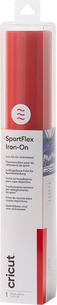 Cricut - SportFlex Iron-On Rood