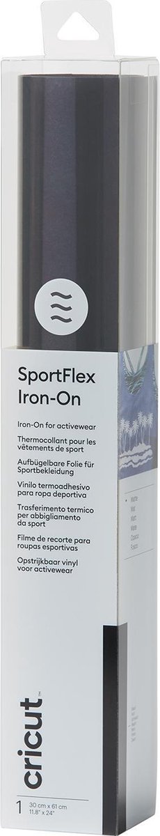 Cricut - SportFlex Iron-On Zwart