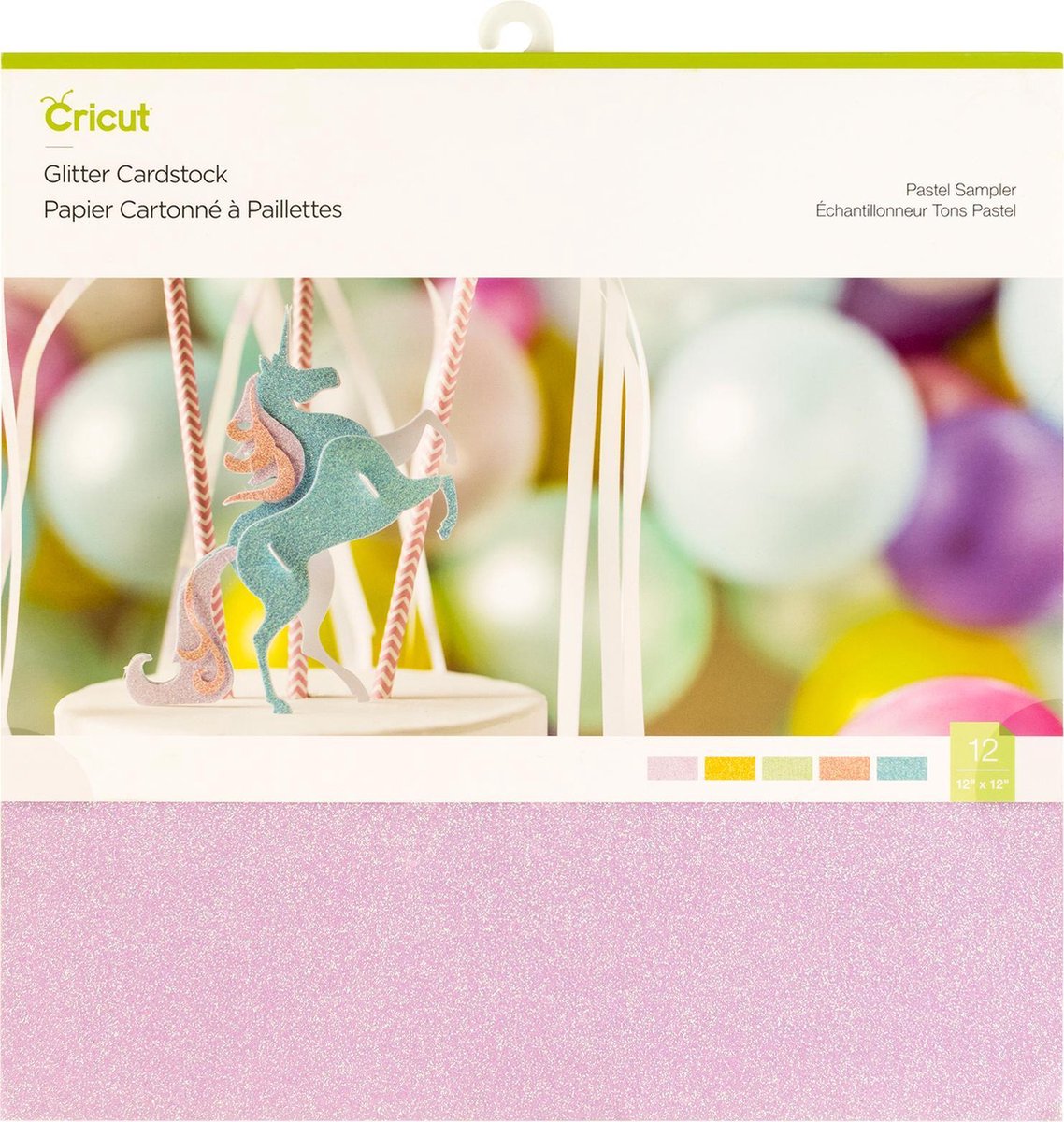 Cricut - glitter Karton sampler pastel