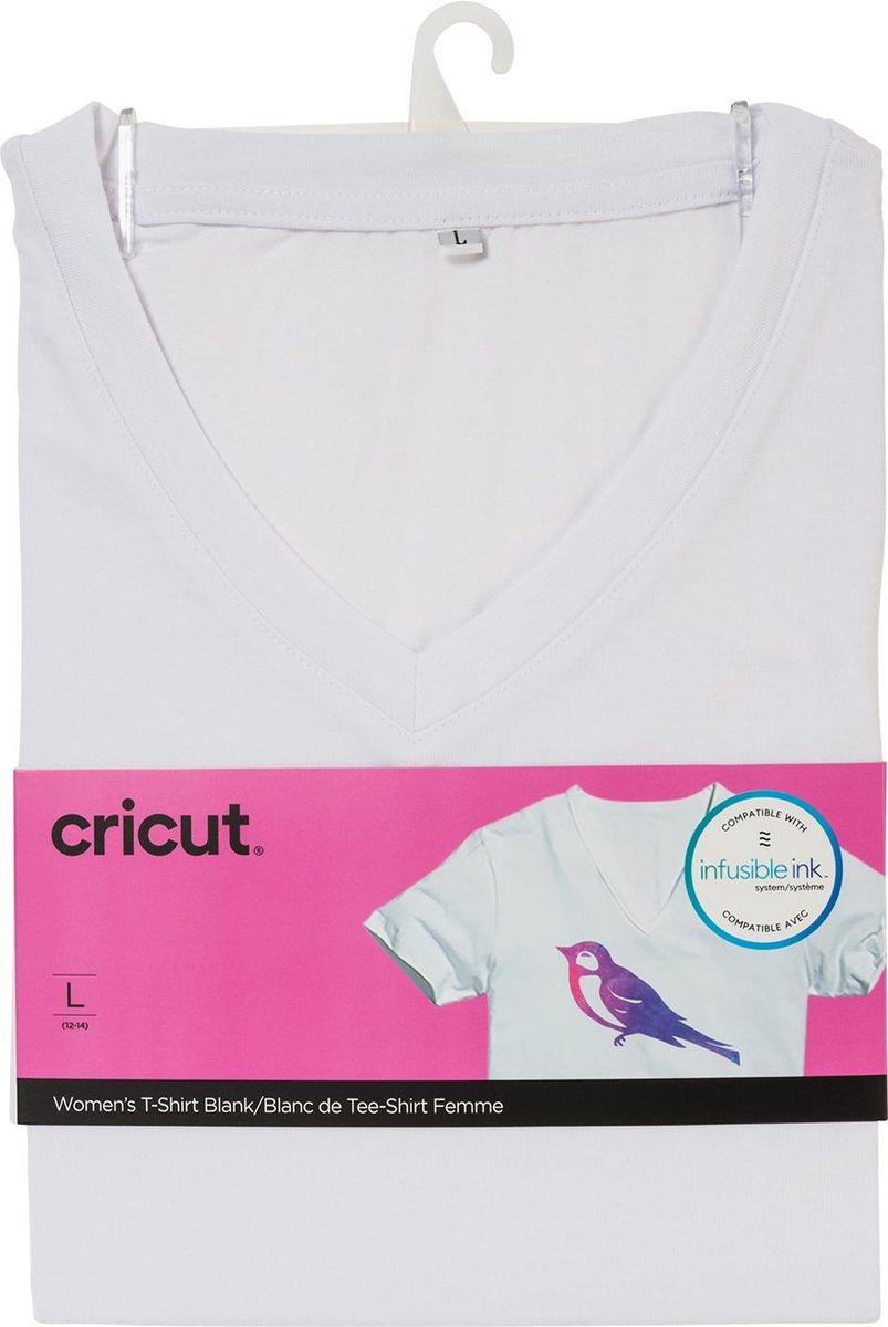 Cricut Infusible Ink Womens White T-Shirt (L)