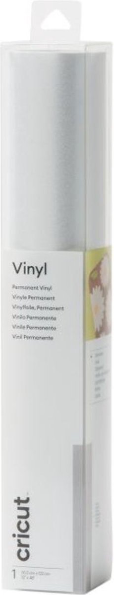 Cricut Premium Vinyl Permanent 30,5x122 cm Glitter Zilver