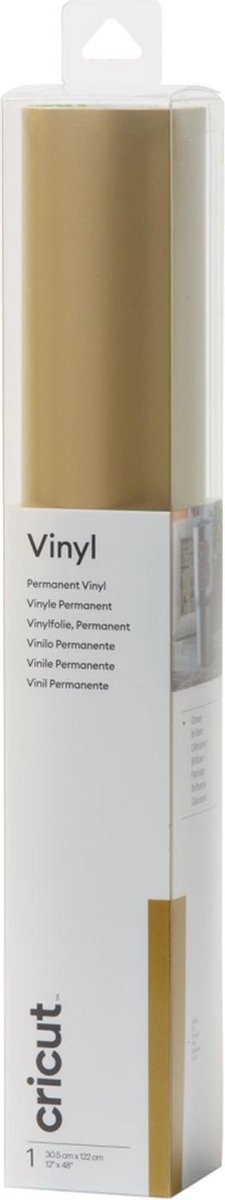 Cricut Premium Vinyl Permanent 30,5x122 cm Goud