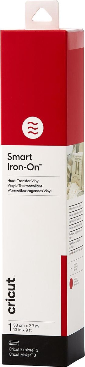 Cricut Transferfolie - Smart Iron-On - 1 vel - 33 x 270 cm - Rood