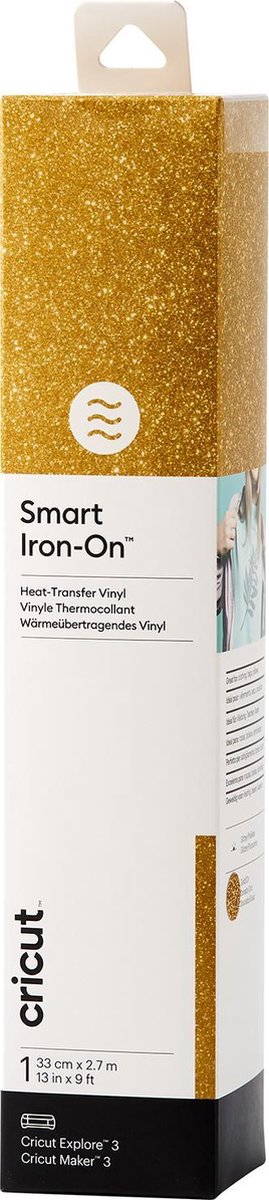 Cricut Transferfolie - Smart Iron-On - 33 x 270 cm - Glitter Goud