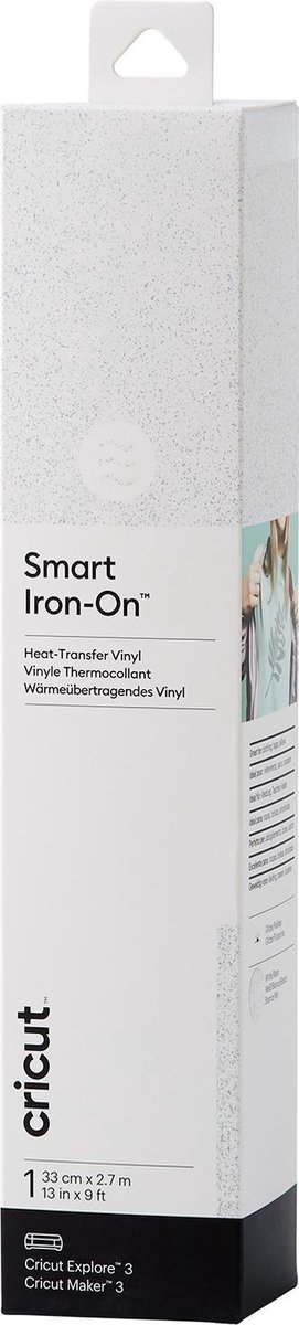 Cricut Transferfolie - Smart Iron-On - 33 x 270 cm - Glitter Wit