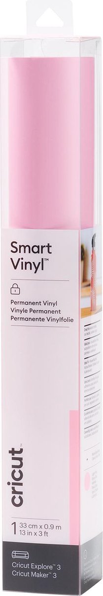 Cricut Vinyl Folie - Smart Vinyl - Permanent - 33 x 91 cm - Lichtroze