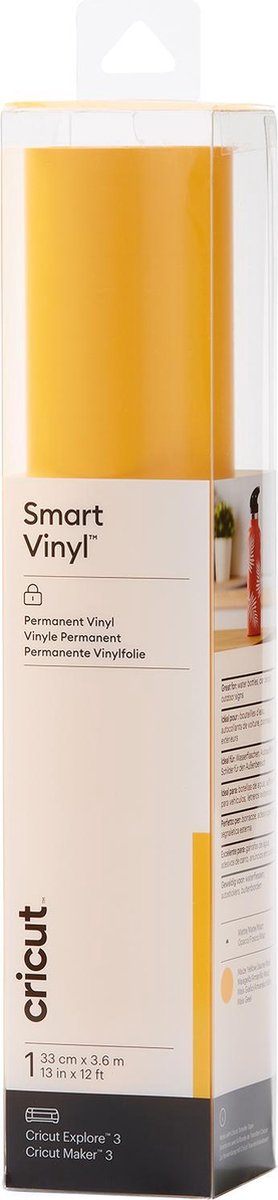 Cricut Vinyl Folie - Smart Vinyl - Permanent - 33x360cm - Maisgeel