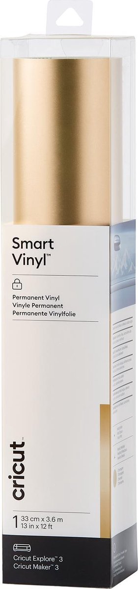 Cricut Vinyl Folie - Smart Vinyl - Permanent - 33x360cm -Mat Champagne