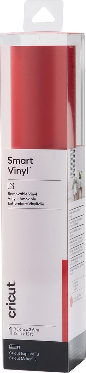 Cricut Vinyl Folie - Smart Vinyl - Verwijderbaar - 33 x 360 cm - Rood